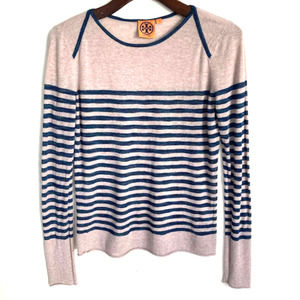 Tory Burch slub yarn stripe top S